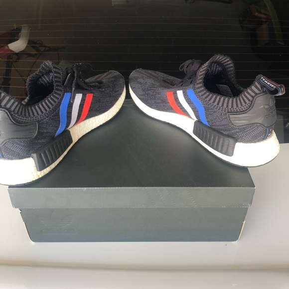 Adidas NMD R1 Tri Color Stripes Black - Picture 4 of 6